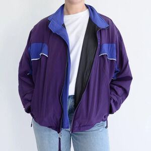 Vintage Brooks Purple Blue  Gore-Tex Zip Up Nylon Windbreaker Jacket M